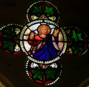 Kirchenfenster in Sierck-les-Bains, Lothringen/Frankreich